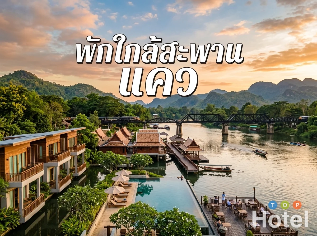 ที่พักกาญจนบุรีวิวแม่น้ำ ใกล้สะพานข้ามแม่น้ำแคว ปี 2026