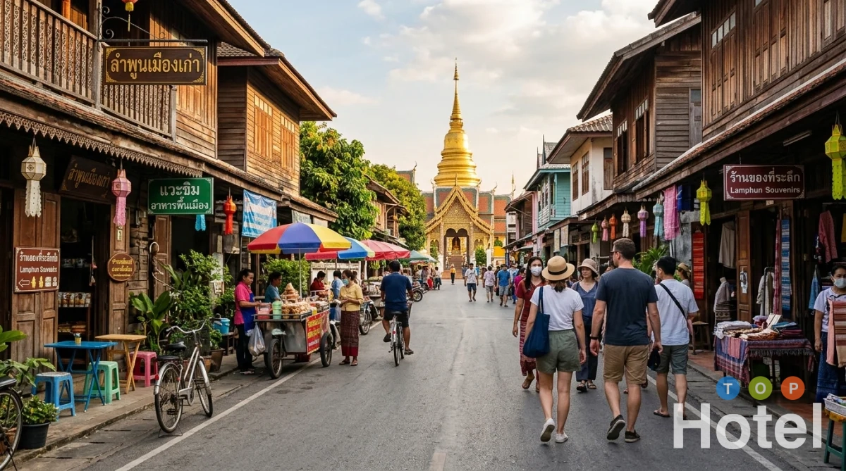 เดินเล่นเมืองเก่าลำพูนและบรรยากาศในเมือง