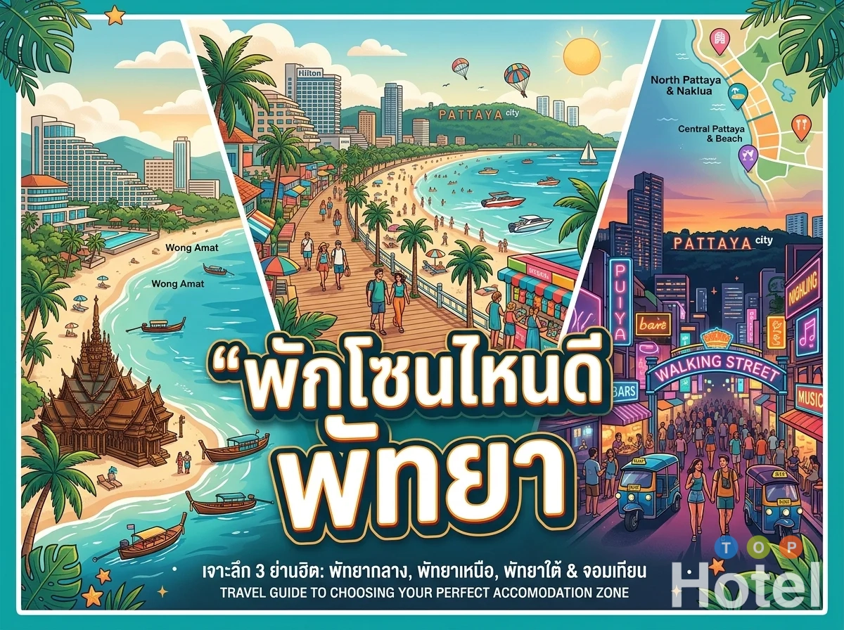 เที่ยวพัทยา 2 วัน 1 คืน พักโซนไหนดี ปี 2026
